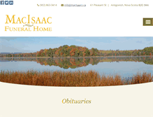 Tablet Screenshot of macisaacs.ca